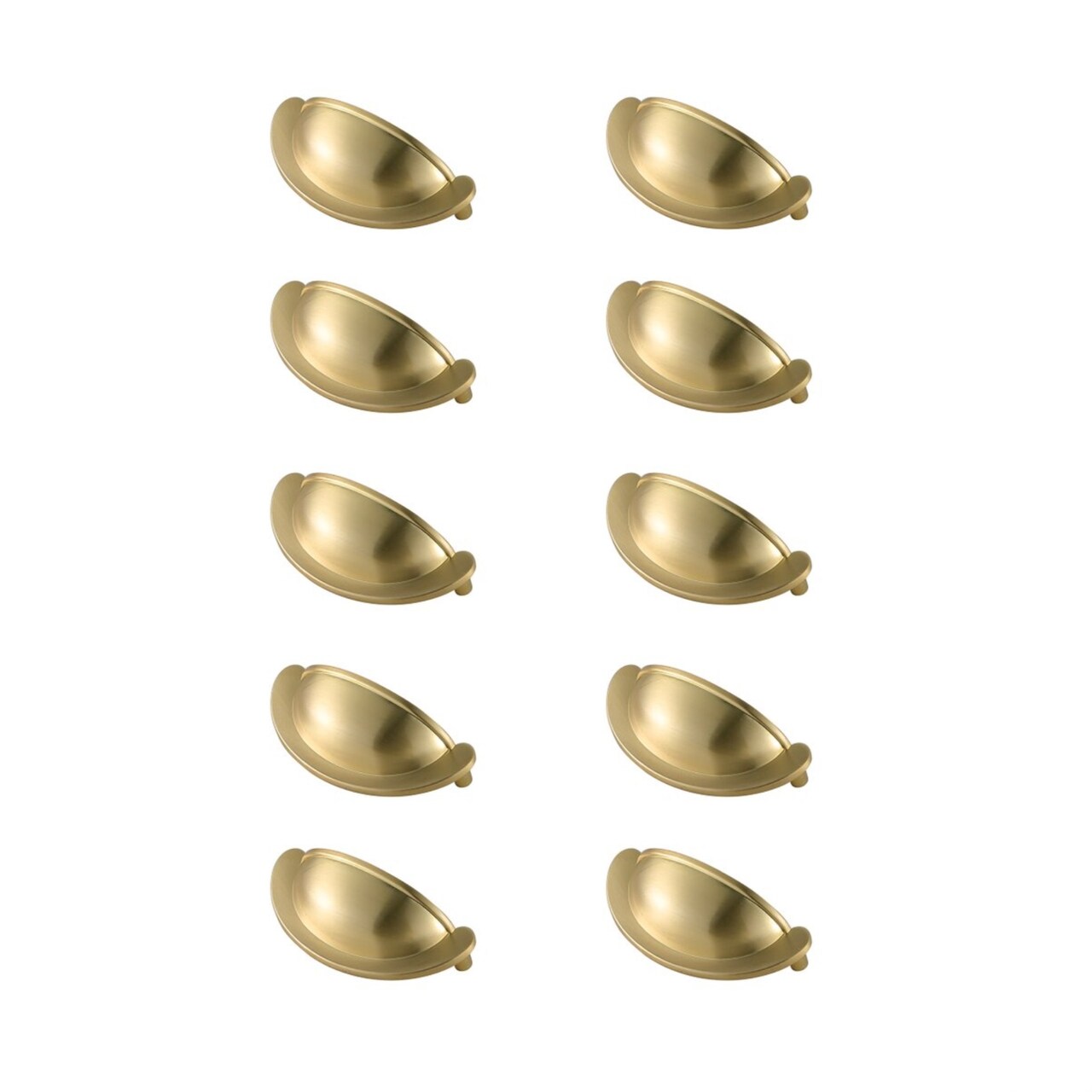 Claude 2-3/4" Center to Center Brushed Gold Cup Bar Pull Multipack (set of 10)